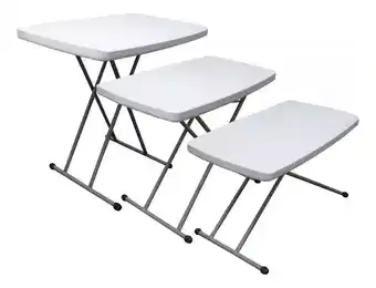 Mercado Libre Mesa plegable pequeña cocina jardin 76x50cm altura ajustable oferta