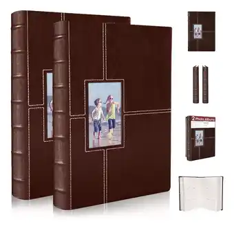 Mercado Libre Paquete de 2 albumes fotográficos betco, album para fotos encuadernados y cosidos a mano. capacidad para 600 fotos (300 por á oferta