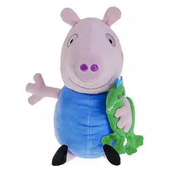 Peppa pig peluche bebe 30 cm con sonido y mascota color george