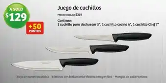 Soriana Express Juego de cuchillos oferta