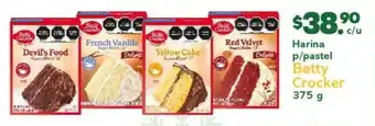 Arteli Harina p/pastel Betty Crocker 375 g oferta