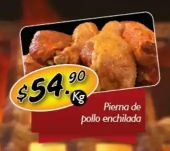 Pierna de pollo enchilada, kg