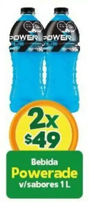 Bebida Powerade v/sabores 1L x 2