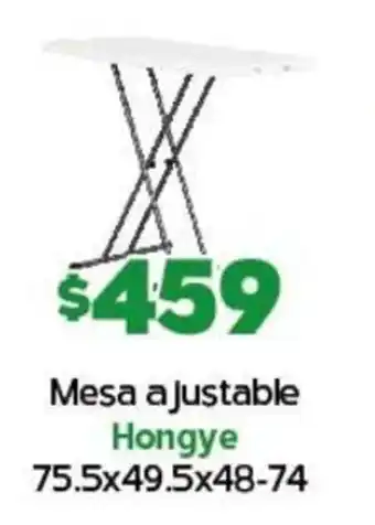 Arteli Mesa ajustable Hongye 75.5x49.5x48-74 oferta
