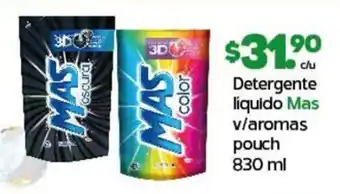 Arteli Detergente liquido Mas v/aromas pouch 830 ml oferta