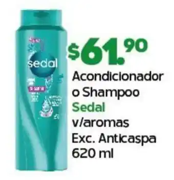 Arteli Acondicionador o Shampoo Sedal v/aromas Exc. Anticaspa 620 ml oferta
