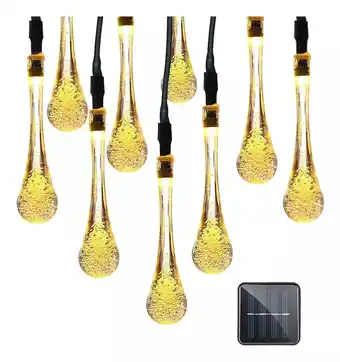 Mercado Libre Guirnalda de luces solar 21m 110 led foco exterior jardin oferta