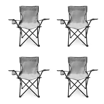 Mercado Libre 4 piezas silla para acampar plegable camping playa y pesca oferta