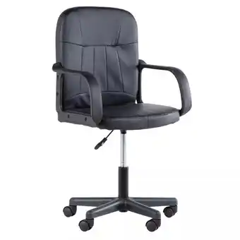 Mercado Libre Silla de escritorio ejecutiva ergonomica altura ajustable color negro reposabrazos fijos base giratoria de 360 grados con 5 r oferta