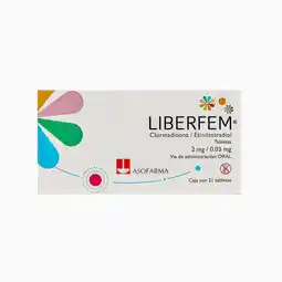 Farmacias YZA Liberfem 2mg/0.03mg 21 tabs oferta