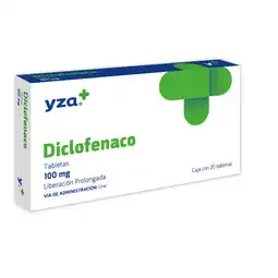 Farmacias YZA Yza diclofenaco lp 100mg 20 tabs oferta