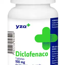 Farmacias YZA Yza diclofenaco 100mg 50 tabs oferta