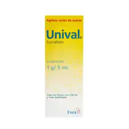 Farmacias YZA Unival suspensión 1g/5ml 230ml oferta