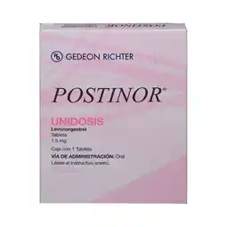 Farmacias YZA Postinor 2 1.5mg 1 tab oferta