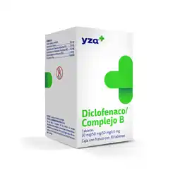 Farmacias YZA Diclofenaco con complejo b 50mg/50mg 30 tabletas oferta