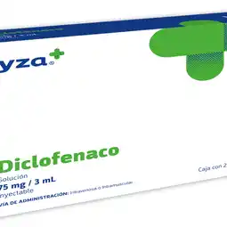 Farmacias YZA Yza diclofenaco 75mg/3ml 2 amp oferta