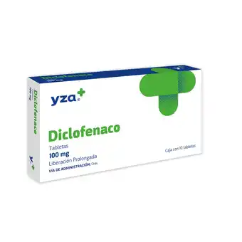 Farmacias YZA Yza diclofenaco lp 100mg 10 tabs oferta