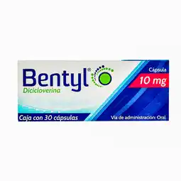 Farmacias YZA Bentyl 10mg 30 caps oferta