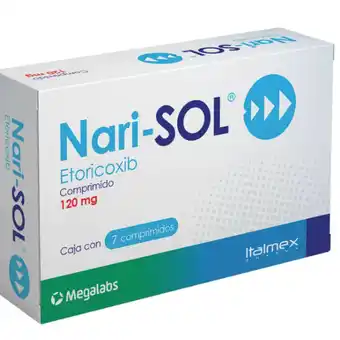 Farmacias YZA Nari-sol 120mg 7 comp oferta