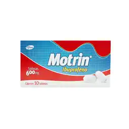 Farmacias YZA Motrin 600mg 10 tabs oferta