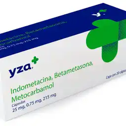 Farmacias YZA Yza betametasona, indometacina 25mg/0.75mg/215mg 20 tabs oferta