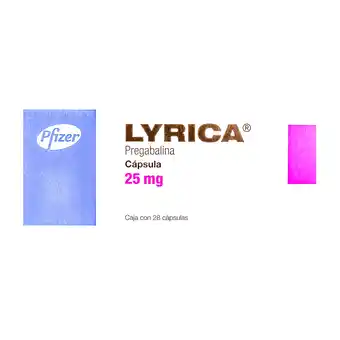 Farmacias YZA Lyrica 25mg 28 caps oferta