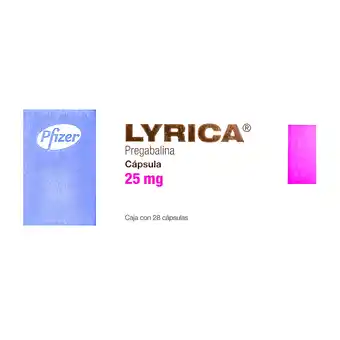 Farmacias YZA Lyrica 25mg 28 caps oferta