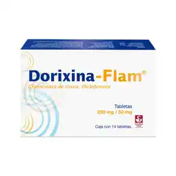 Farmacias YZA Dorixina flam 250mg/50mg 14 tabs oferta