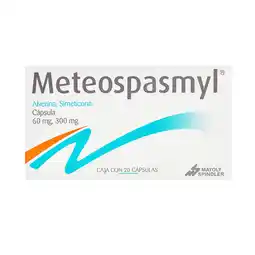 Farmacias YZA Meteospasmyl 60mg/300mg 20 caps oferta