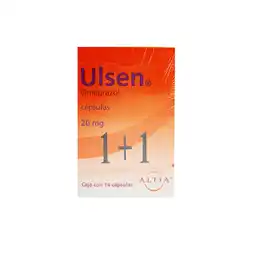 Farmacias YZA Ulsen 1+1 20mg 14 caps oferta
