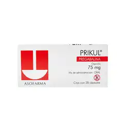 Farmacias YZA Prikul 75mg 28 caps oferta