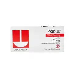 Farmacias YZA Prikul 75mg 28 caps oferta