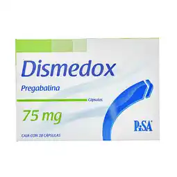 Farmacias YZA Dismedox 75mg 28 caps oferta