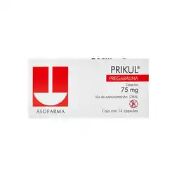 Farmacias YZA Prikul 75mg 14 caps oferta