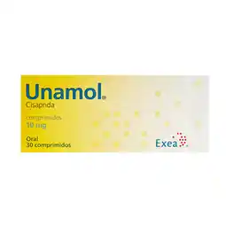 Farmacias YZA Unamol 10mg 30 comp oferta