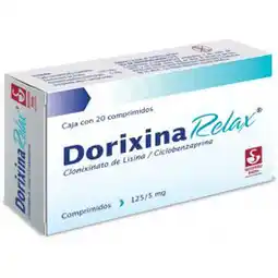 Farmacias YZA Dorixina relax 125mg/5mg 20 comp oferta