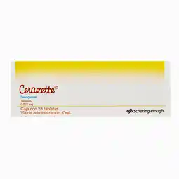 Farmacias YZA Cerazette 75mg 28 gra oferta