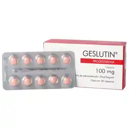 Farmacias YZA Geslutin 100mg 30 caps oferta