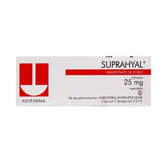 Farmacias YZA Suprahyal jeringa pre 25mg 1 jga x 2.5ml oferta