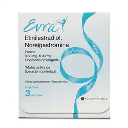 Farmacias YZA Evra 3 parches 6mg/600mcg oferta