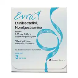 Farmacias YZA Evra 3 parches 6mg/600mcg oferta