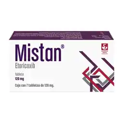 Farmacias YZA Mistan 120mg 7 tabs oferta