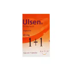 Farmacias YZA Ulsen 1+1 20mg 7 caps oferta