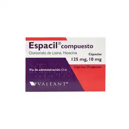Farmacias YZA Espacil compuesto 125mg/10mg 20 caps oferta