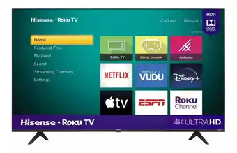 Smart tv hisense r6 series 43r6e3 lcd roku os 4k 43 120v