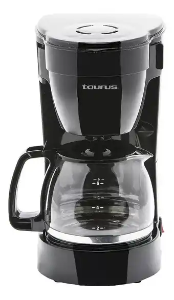Cafetera taurus coffee max 6 para 6 tazas color negro
