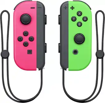 Mercado Libre Set de control joystick inalámbrico nintendo switch joy-con (l)/(r) rosa neón y verde neón oferta