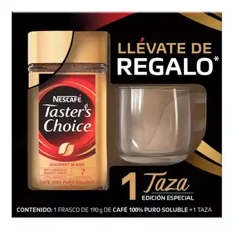 Café soluble gourmet blend nescafé taster´s choice 190g más 1 taza