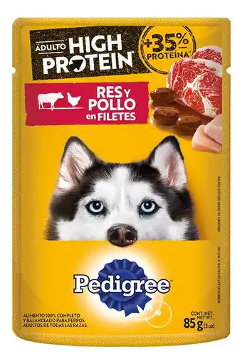 Mercado Libre Pack x24 sobres pedigree high protein adulto de res y pollo oferta