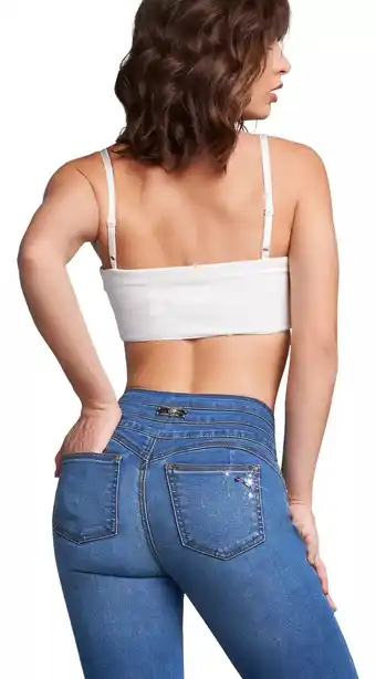 Mercado Libre Jeans dama seven super skinny cintura alta push up mezclilla oferta